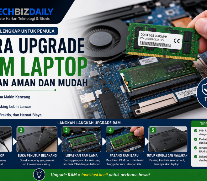 Cara Upgrade RAM Laptop dengan Aman untuk Pemula