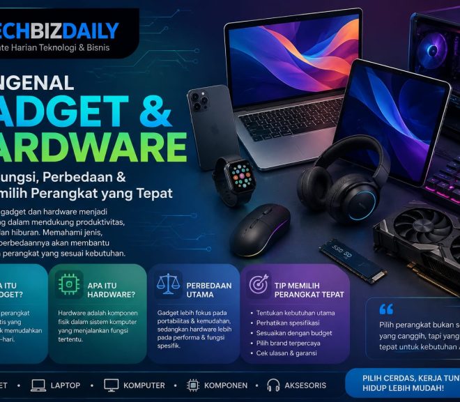 Mengenal Gadget dan Hardware: Jenis, Fungsi, Perbedaan, dan Tips Memilih Perangkat yang Tepat